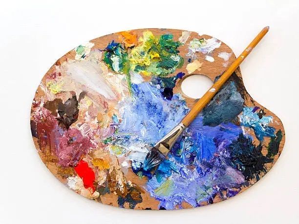 Artist's paint palette