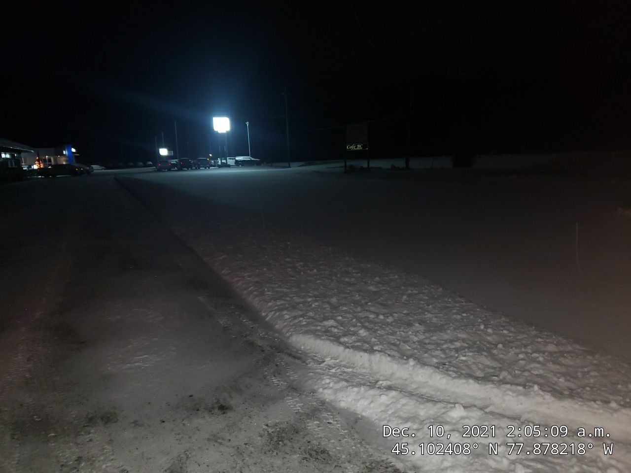 Snow removal at commercial property in Bancroft area