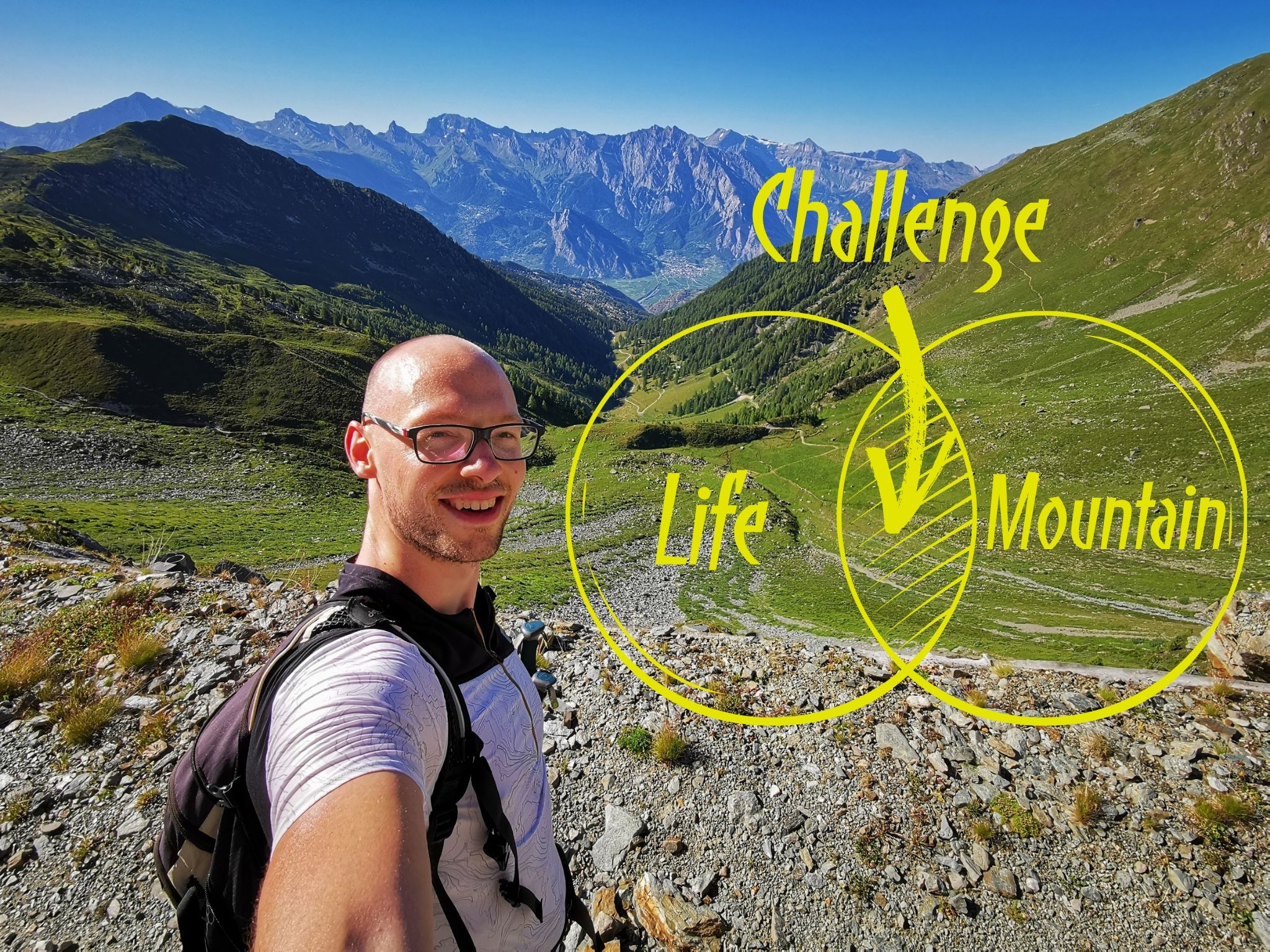 Nicky Defraeye on a mountain trail