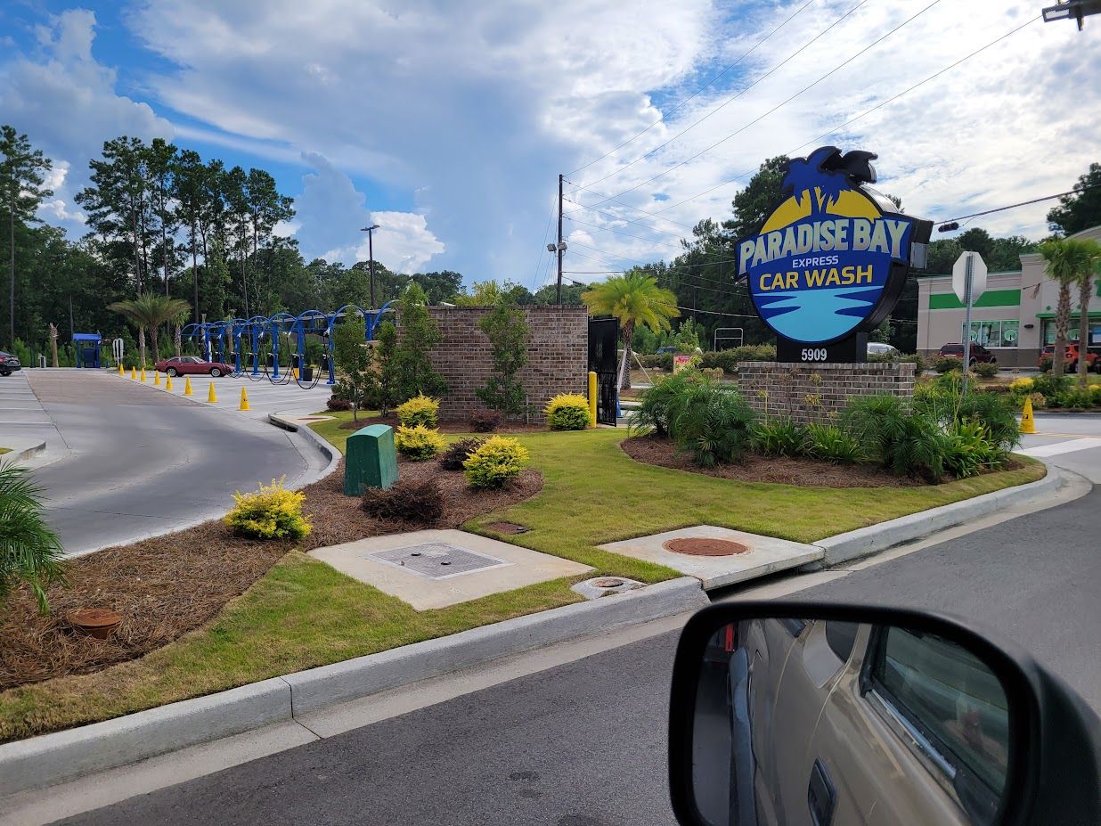 Paradise Bay Express Car Wash landscaping