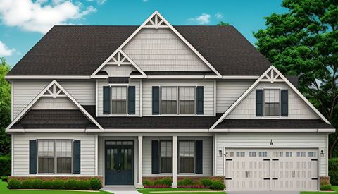 Custom home with garage