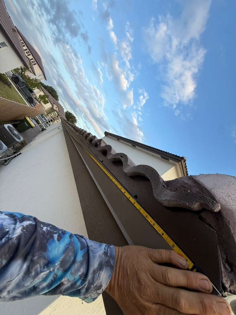 Residential roofline work