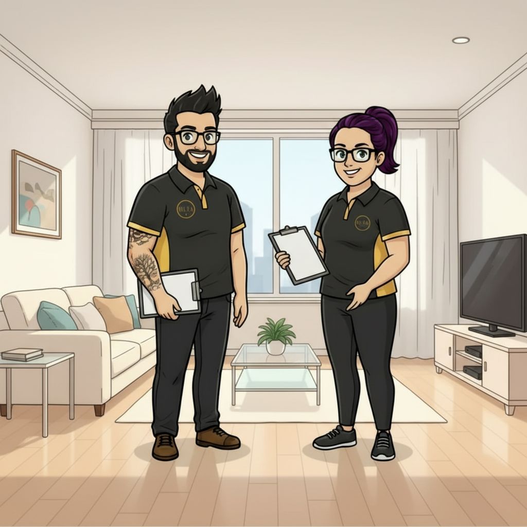 Luke and Nicole end-of-lease inspection ready
