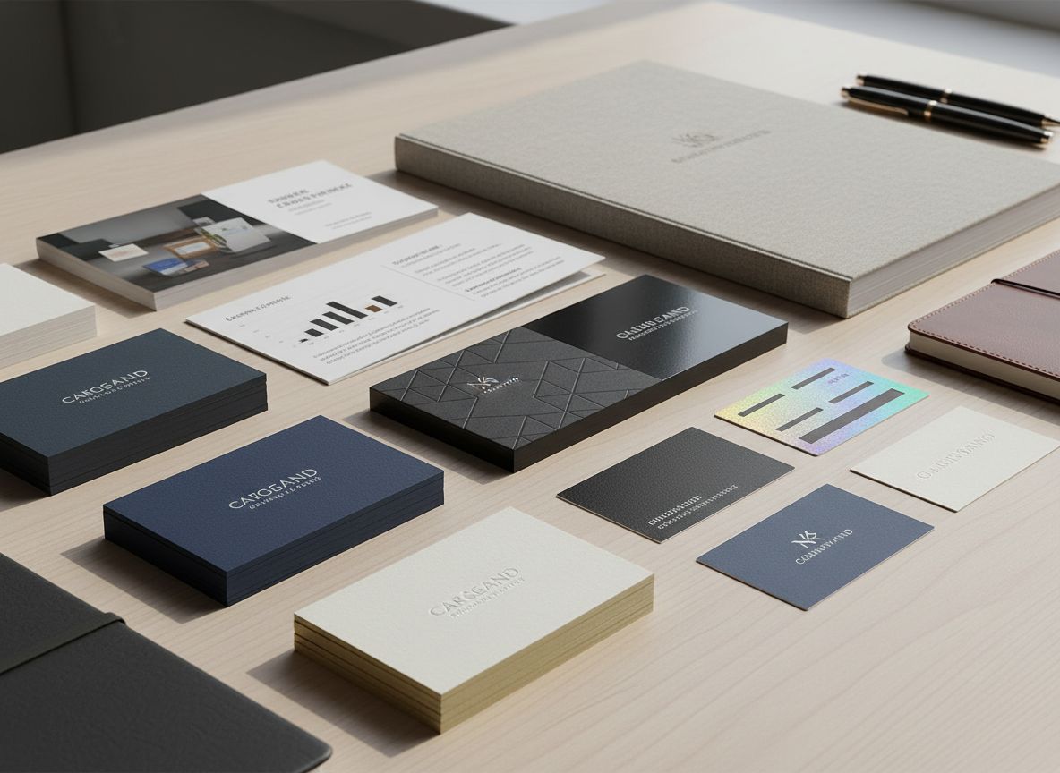 Premium business cards and commercial print materials
