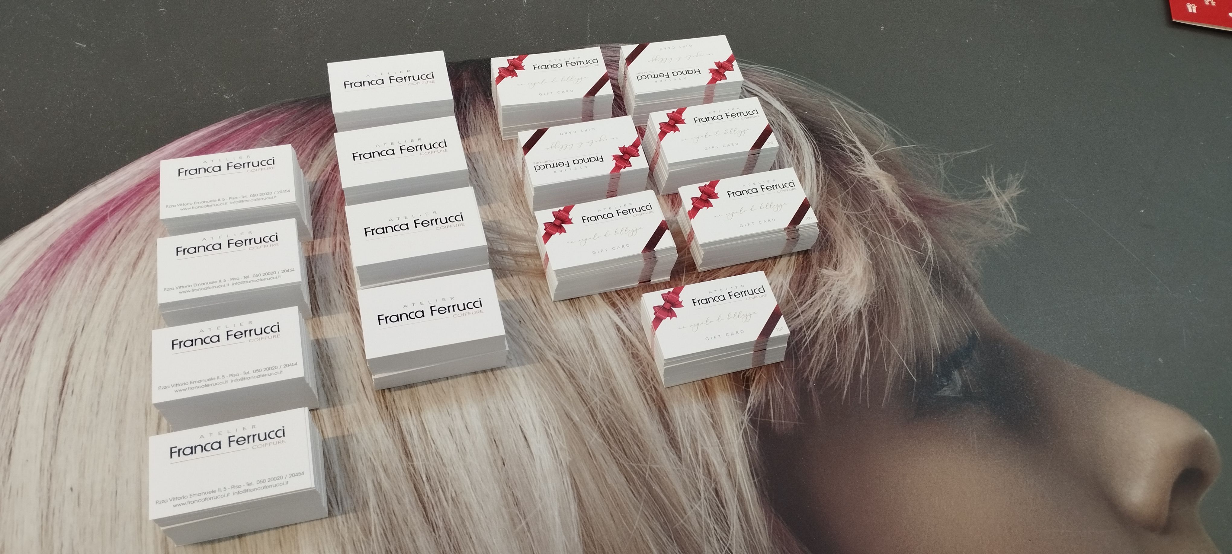 Biglietti da visita con finiture premium — Franca Ferrucci