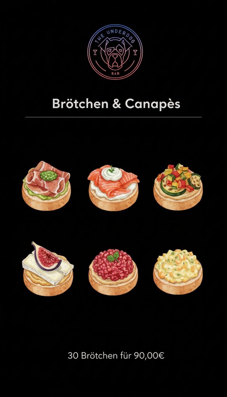Brötchen / Canapés Angebot