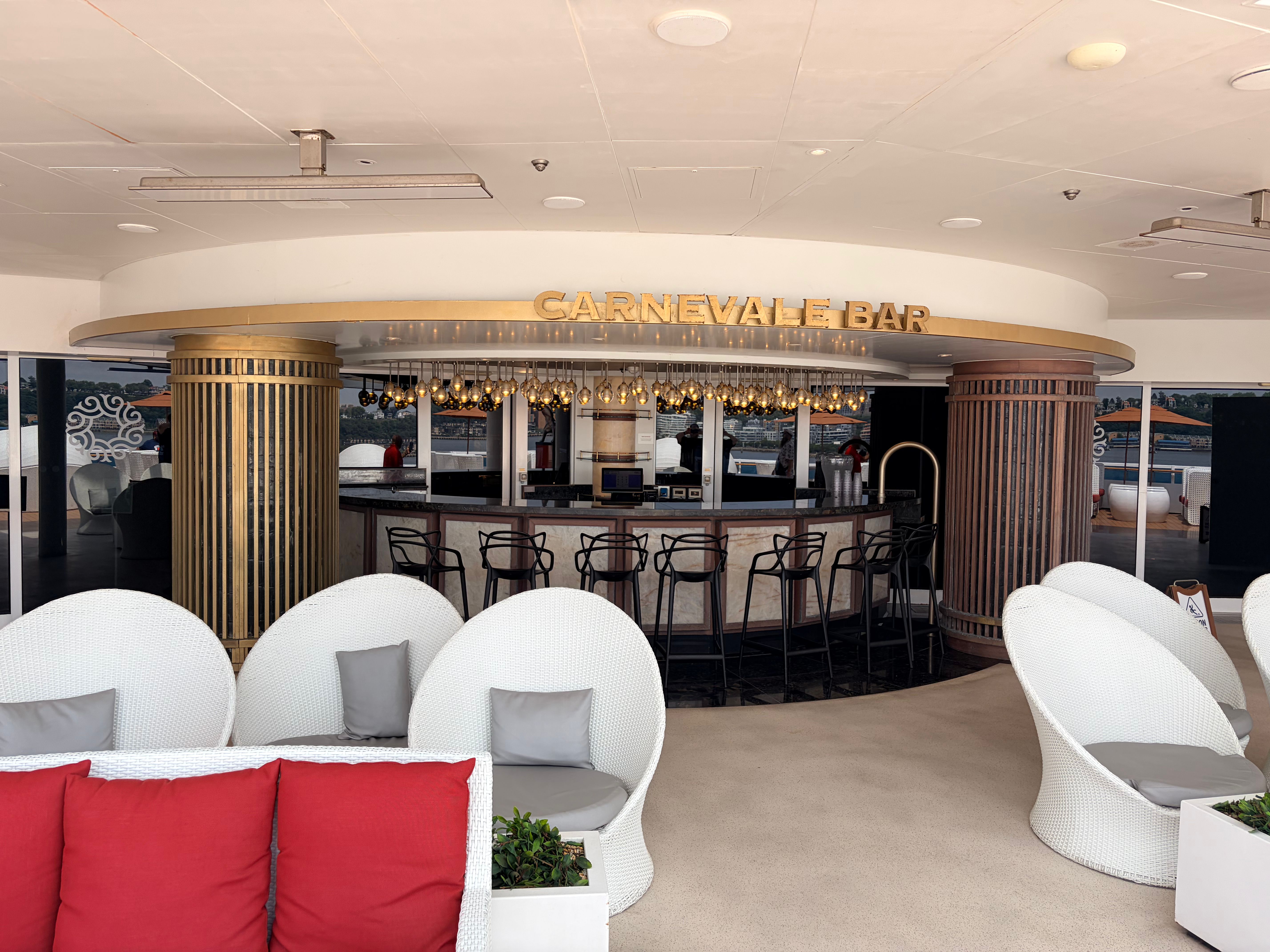 Carnevale Bar with wide walkways