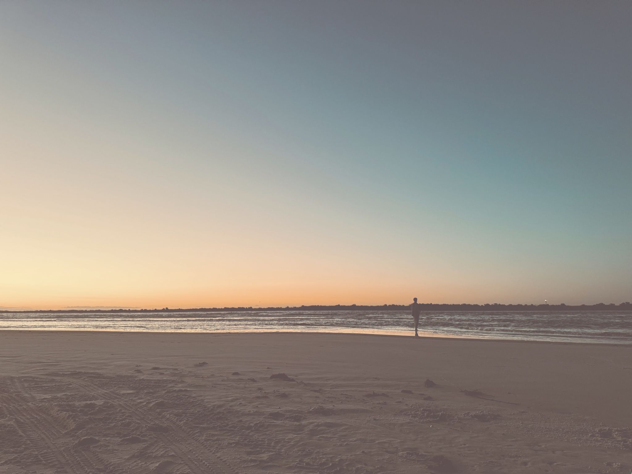 Saint Augustine coastline at sunset