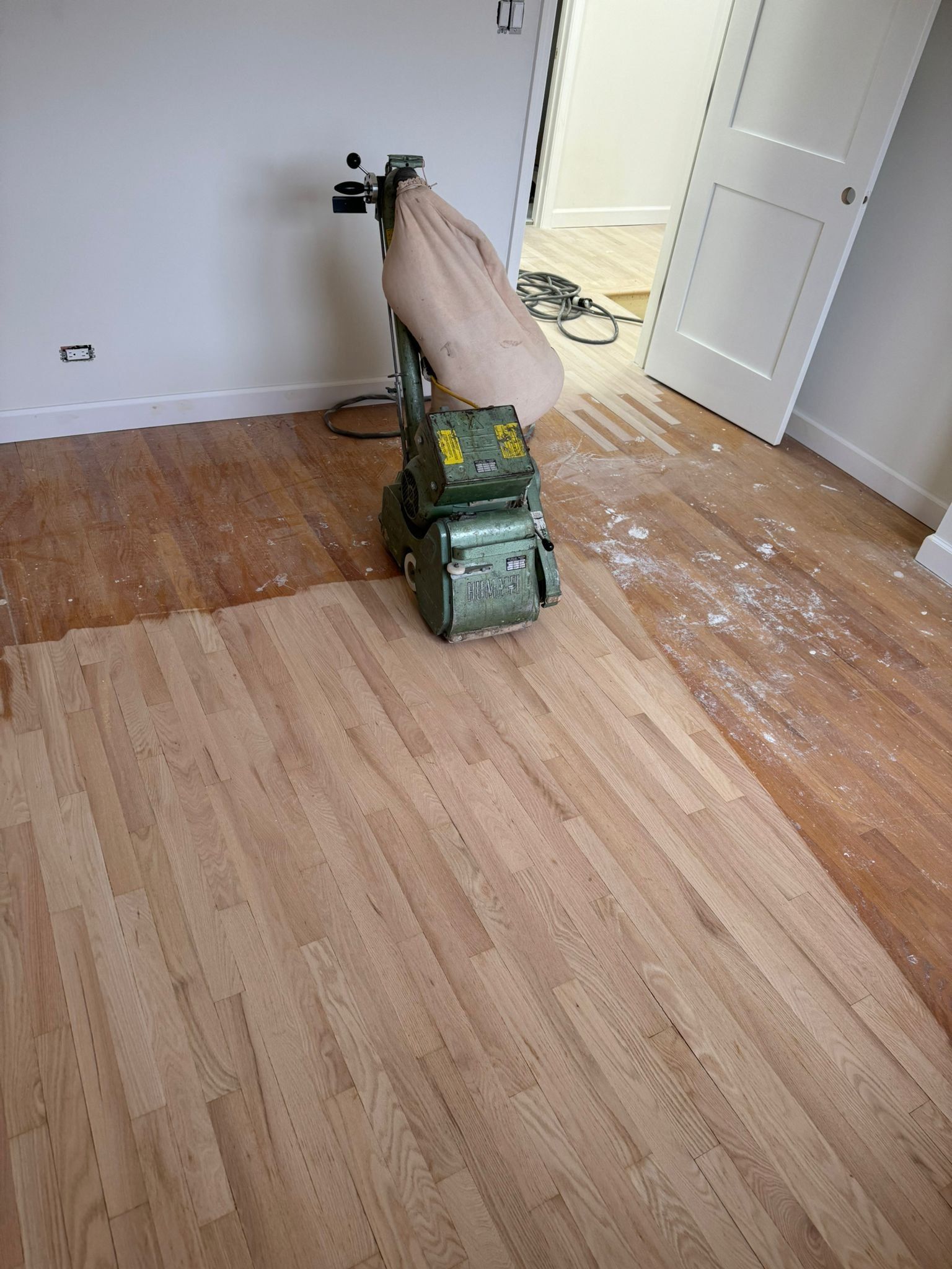 Floor sanding and hardwood refinishing project in Rockford IL by Ramos Wood Floors