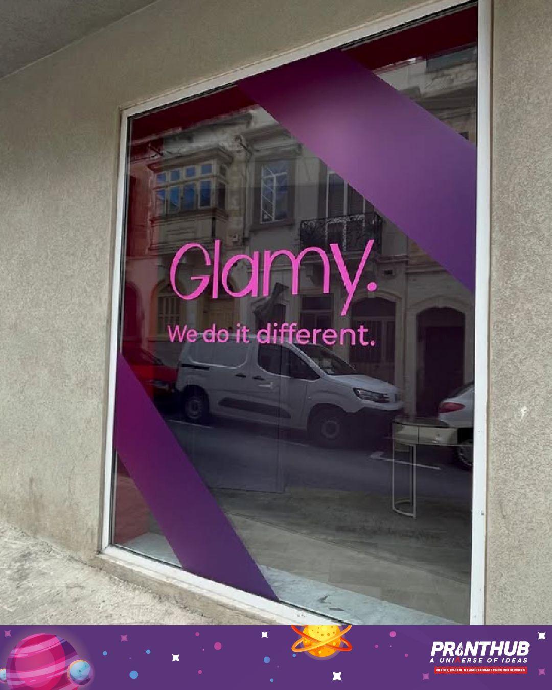 Window graphics installation