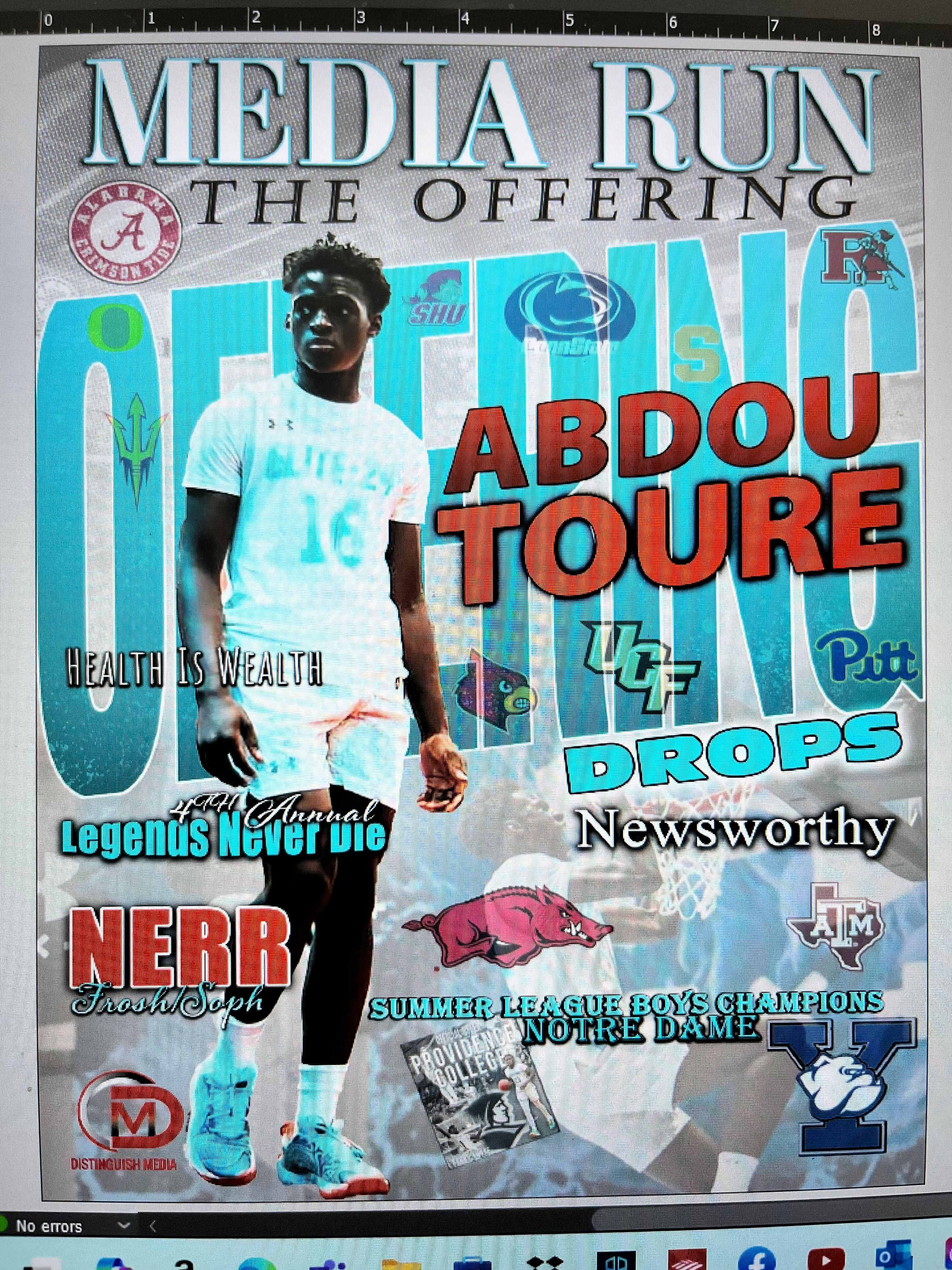 Sports media graphic