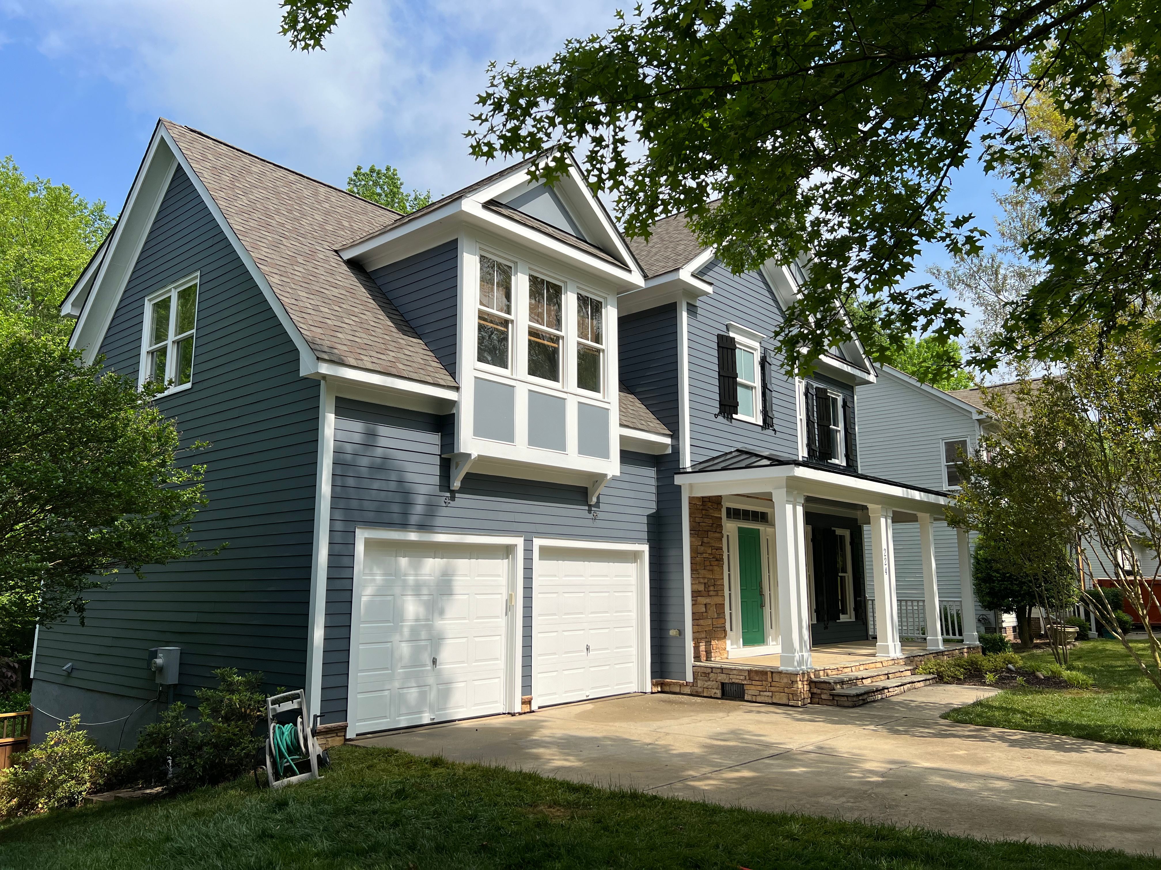 Exterior house painting project 2 in Raleigh Durham Cary NC