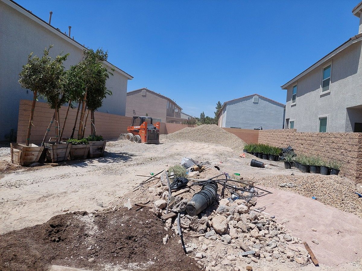 Backyard landscaping transformation