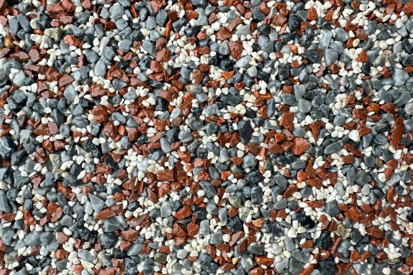 Rustic Red resin bound aggregate colour sample