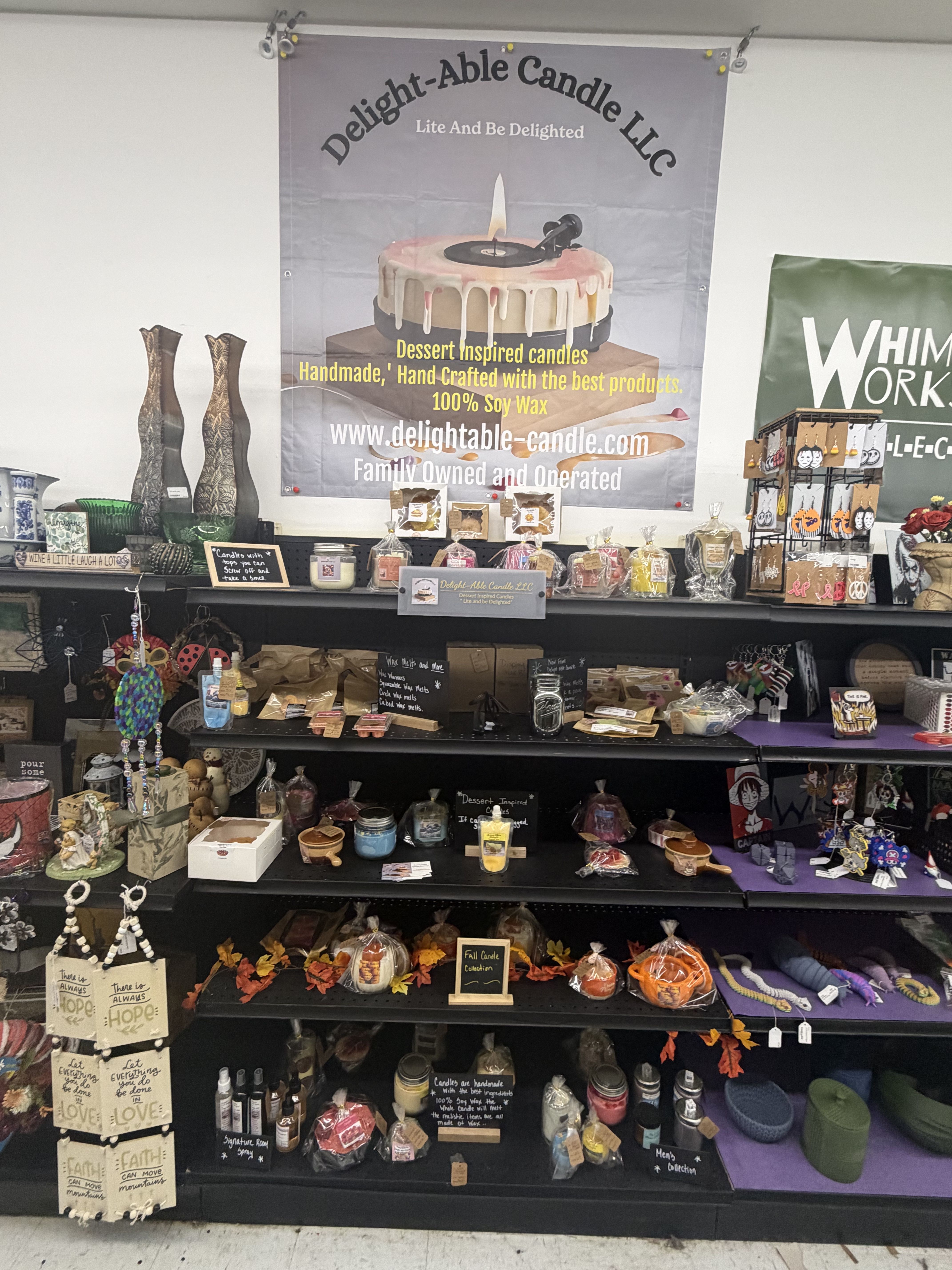Candle display booth