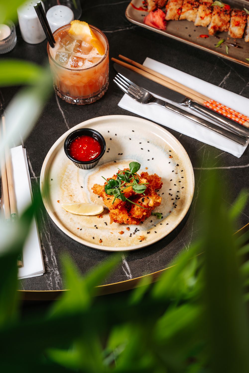 Crispy tempura at Bambuu
