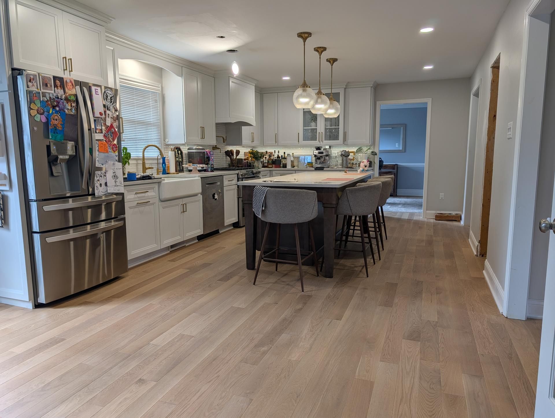 Kitchen with hardwood floors