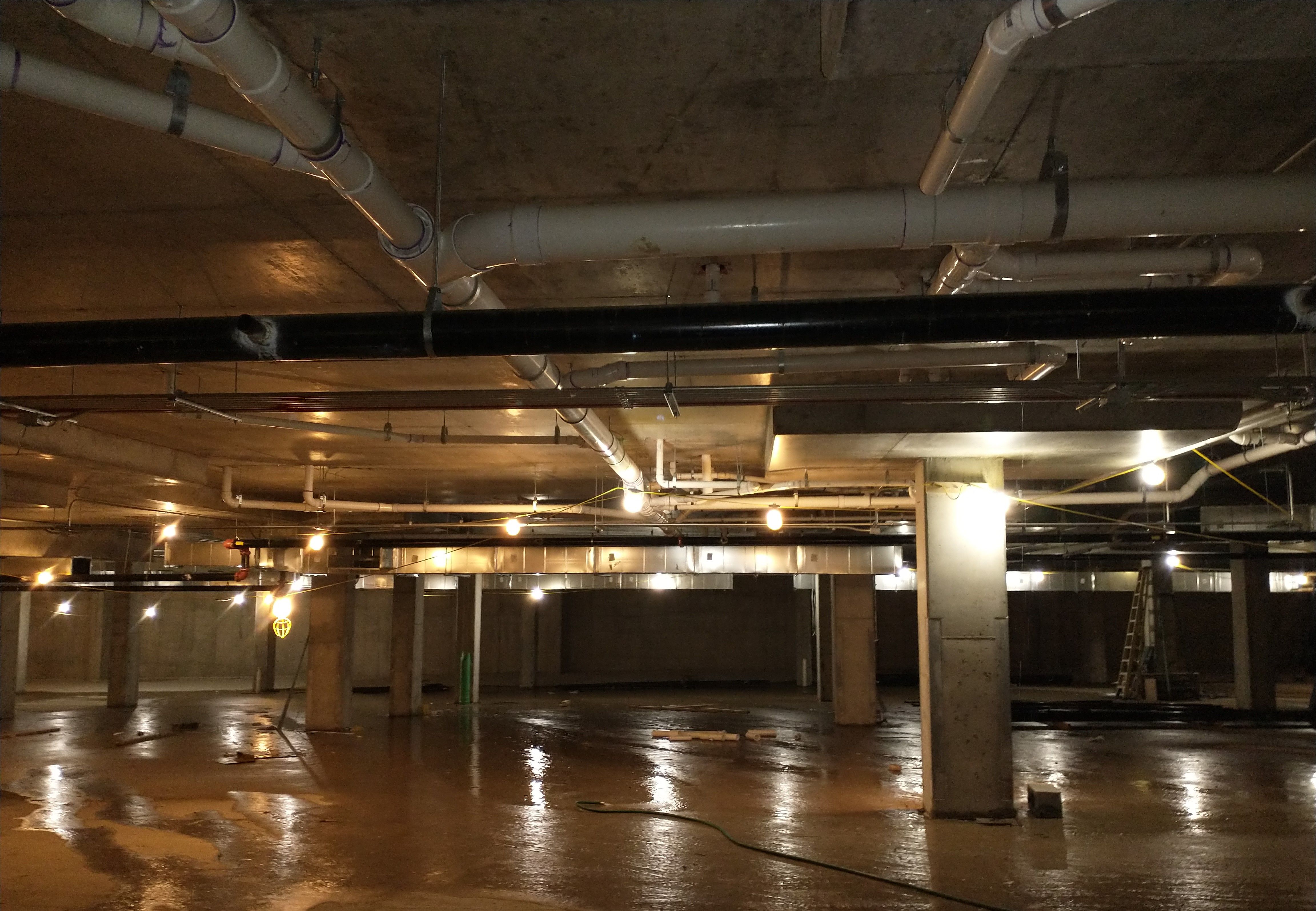 Underground plumbing installation