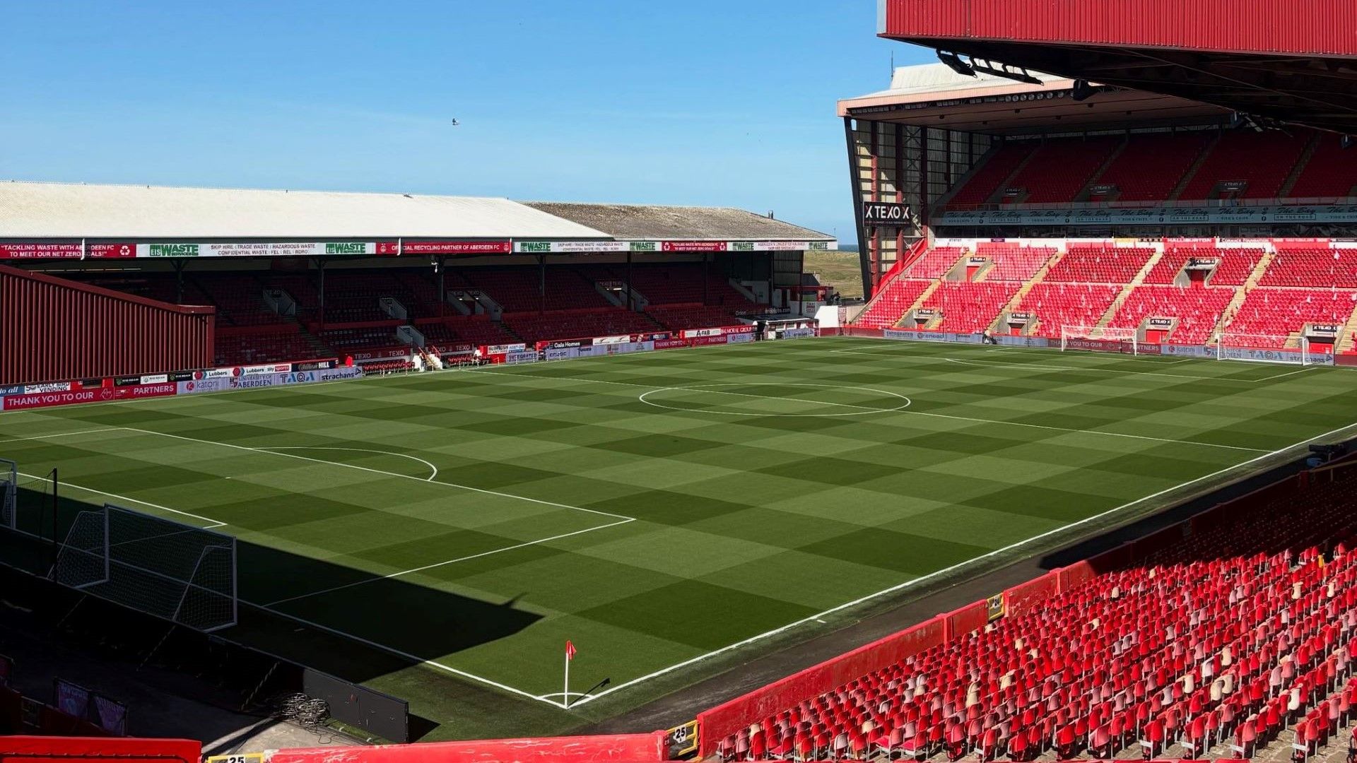 Pittodrie Stadium — corporate event and team building venue in Aberdeen, home of Aberdeen FC, North East Scotland