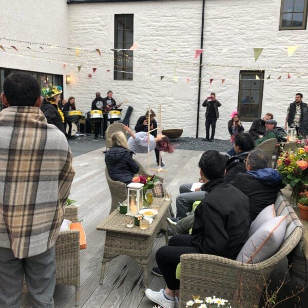 Live entertainment performer at a corporate fun day event organised by Event Collection