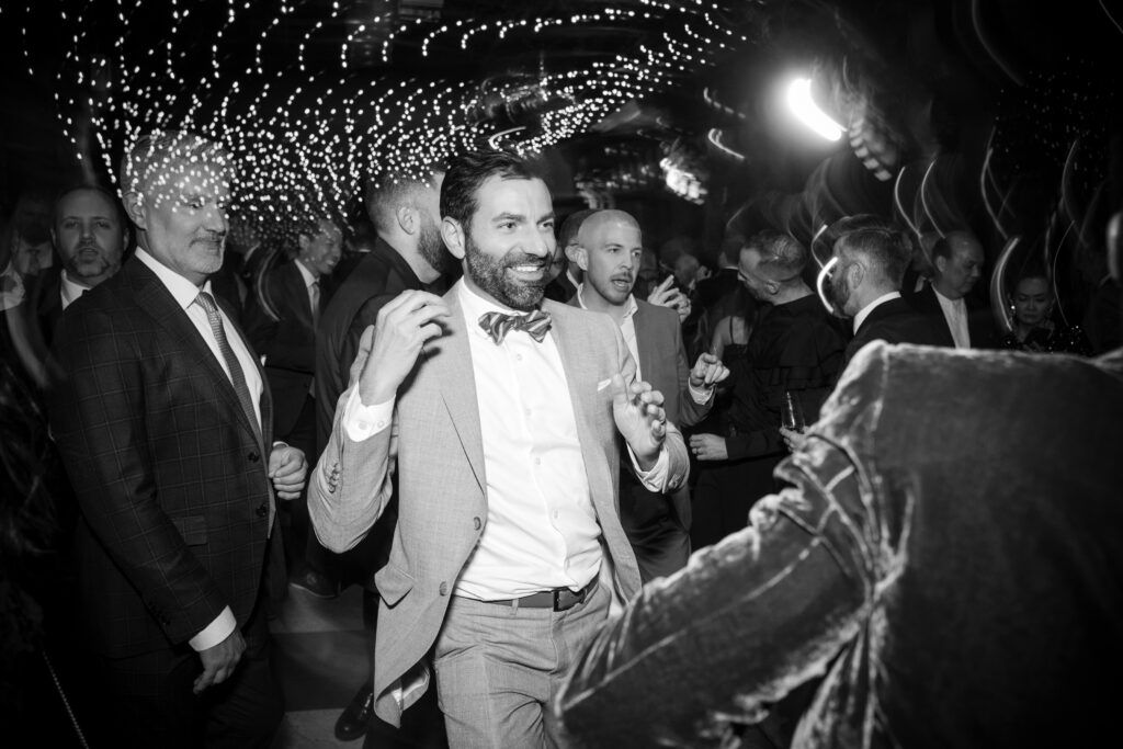Formal event guests celebrating