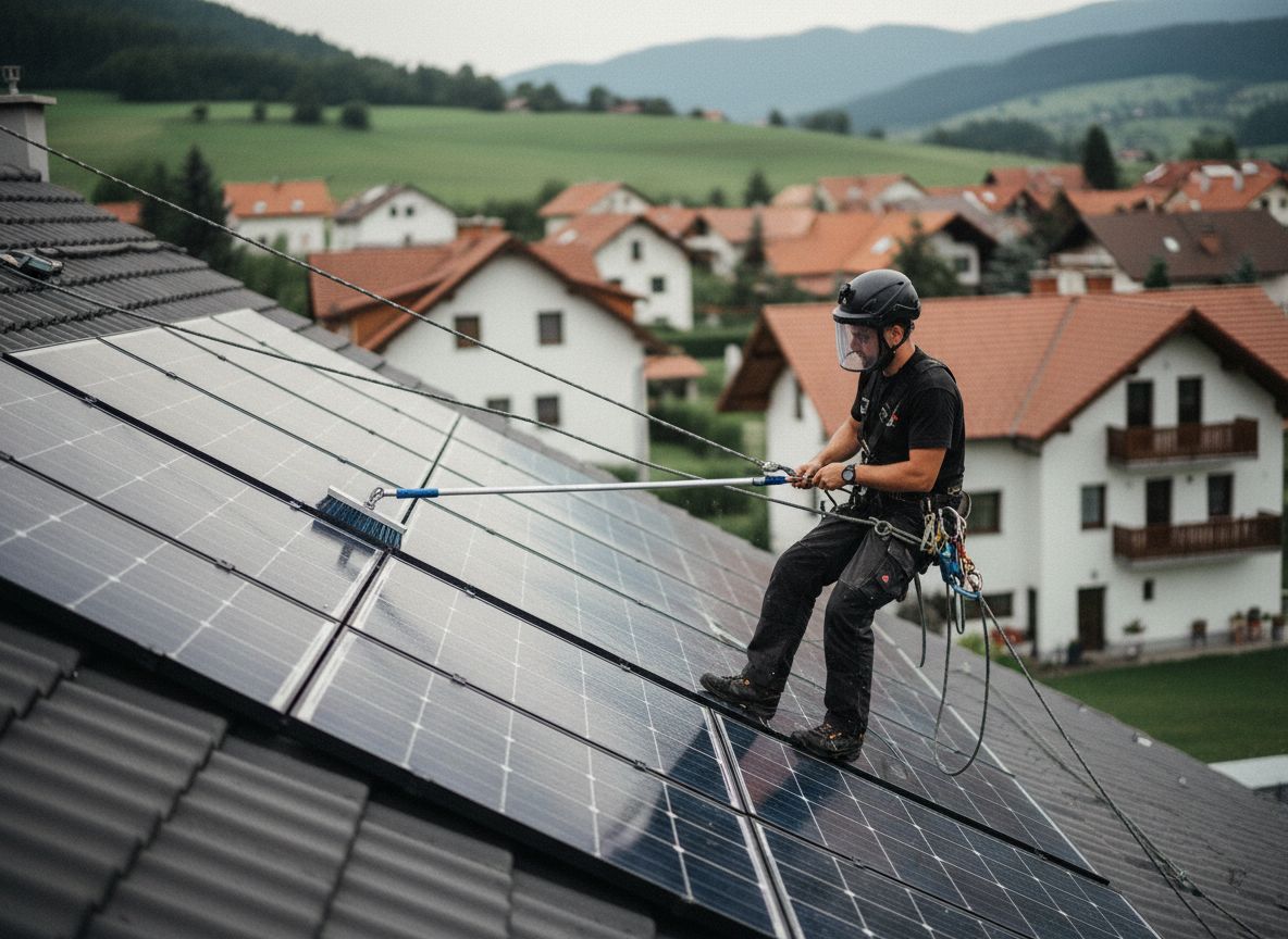 Čiščenje solarnih panelov