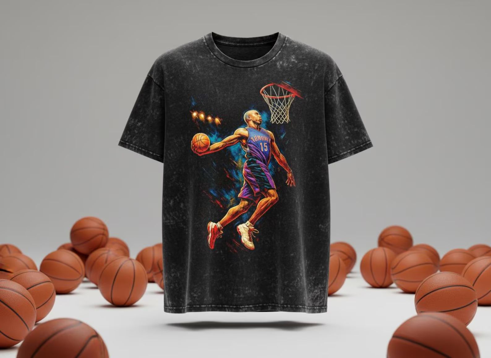 Vince Carter #15 Raptors Throwback Vintage Tee