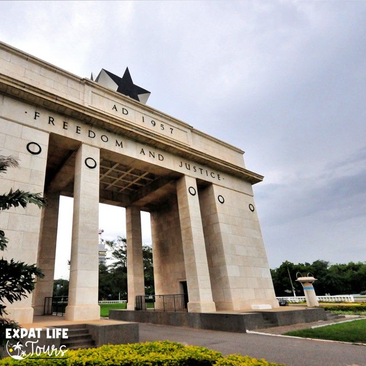 Independence Square Black Star Gate in Accra, Ghana