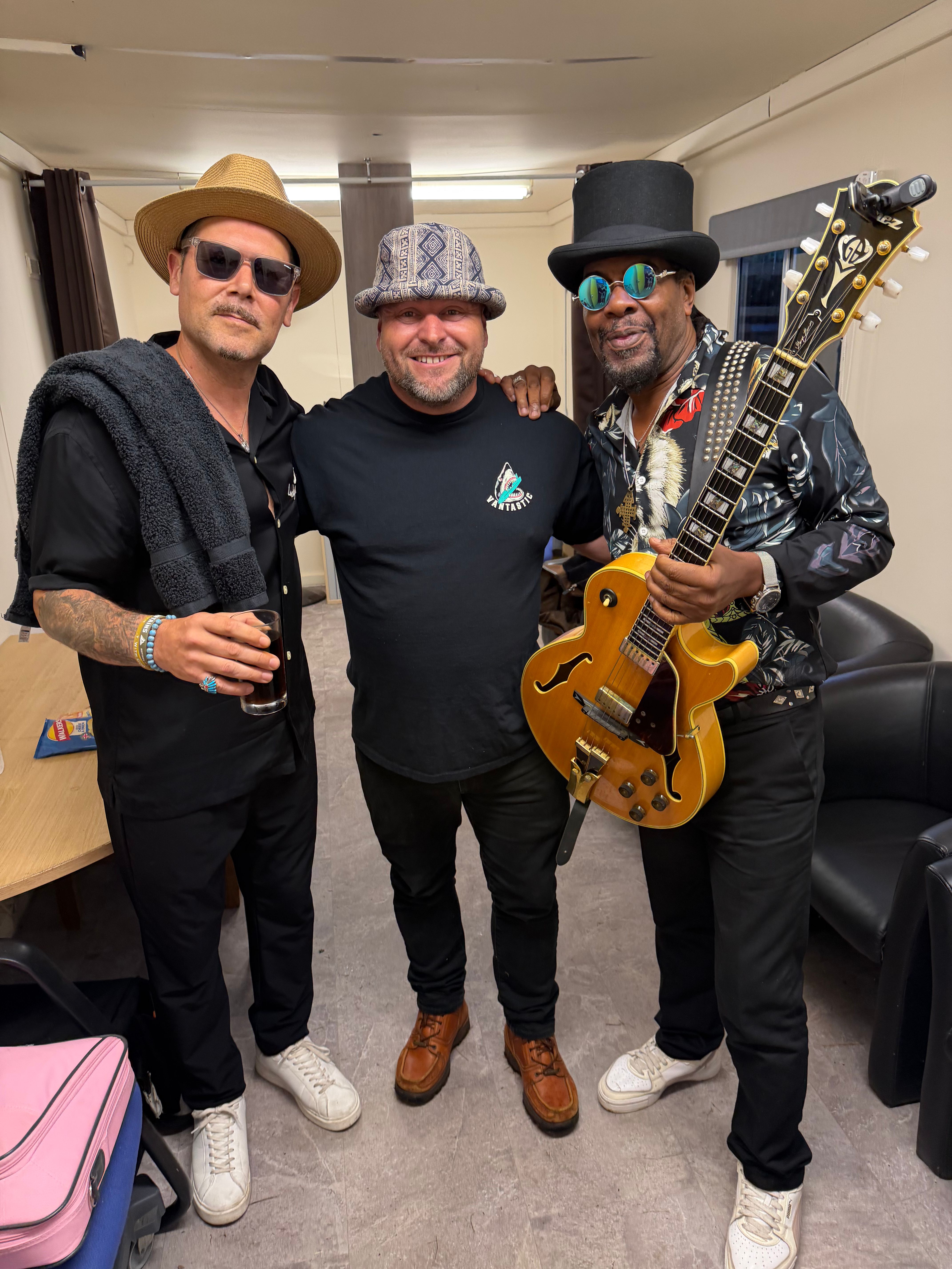 WAGGA with Tyber and Pete from The Dualers backstage at Wendyfest 2026