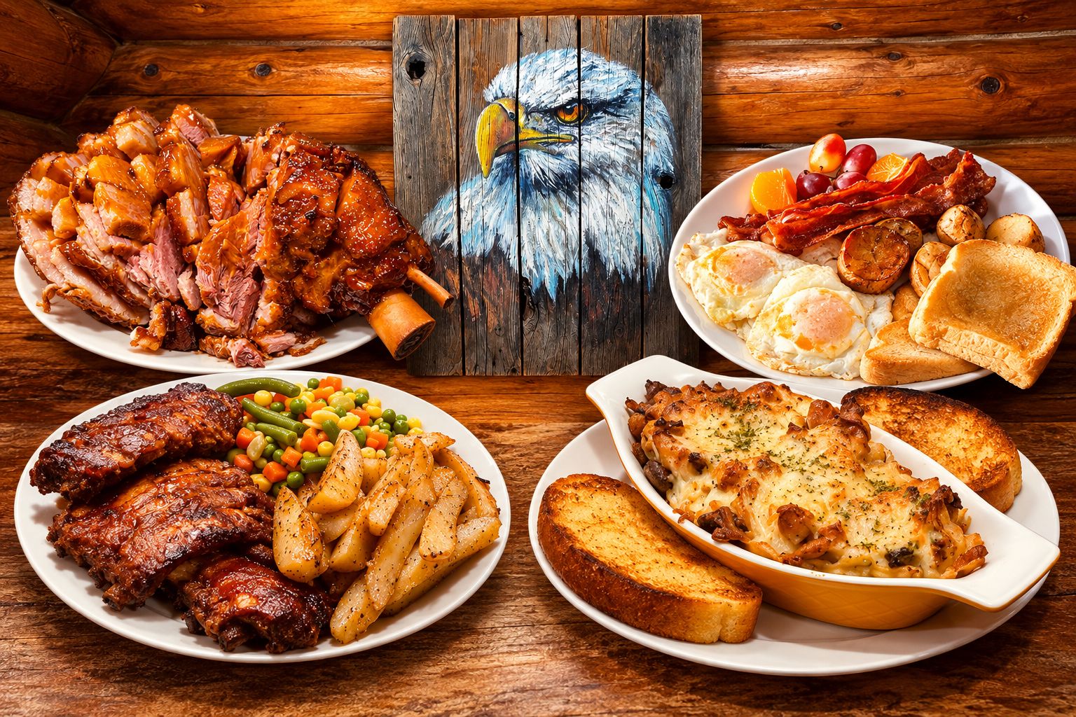 Home cooked meals at Summit River Lodge