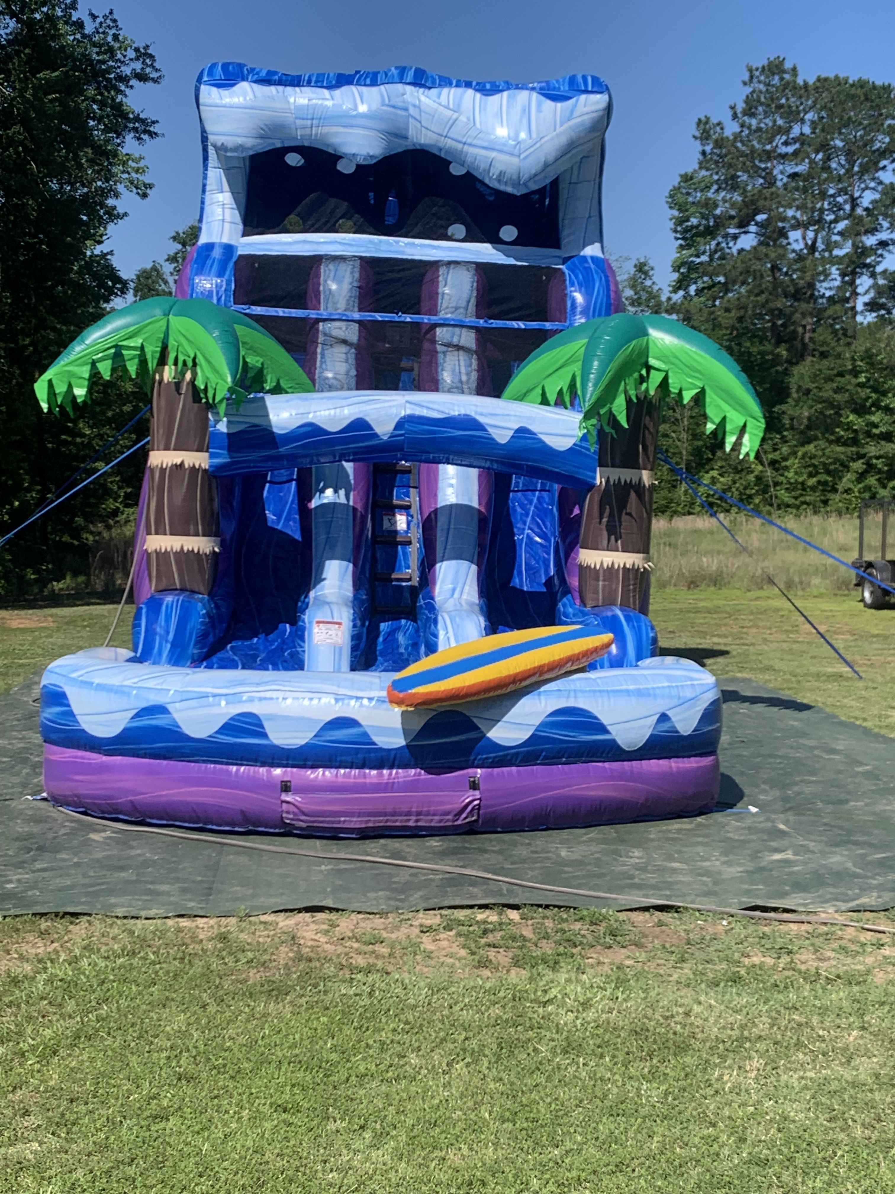 Riptide Rush dual lane water slide rental