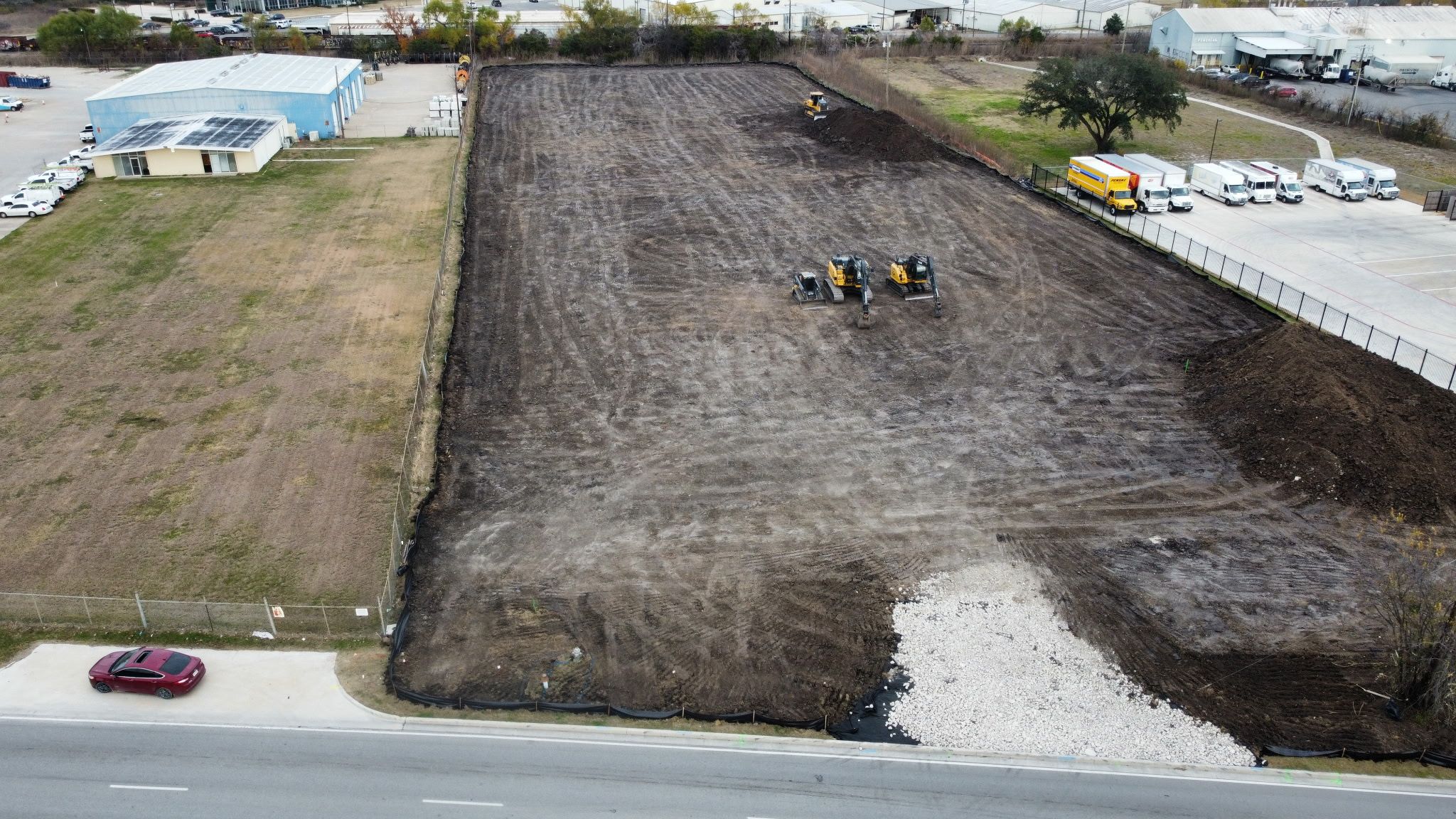 Multi-acre land clearing for commercial development in North Texas