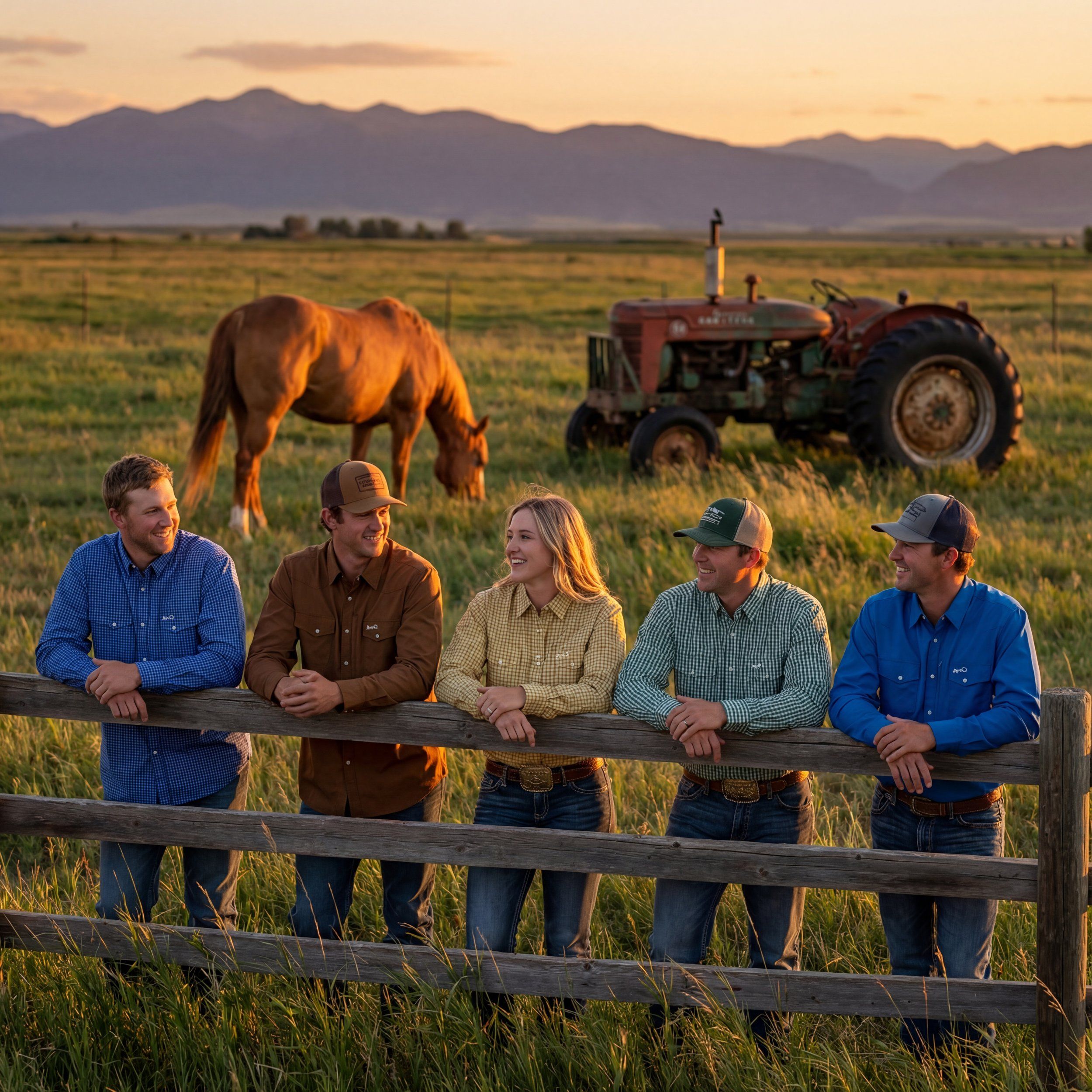 Sunset on the ranch