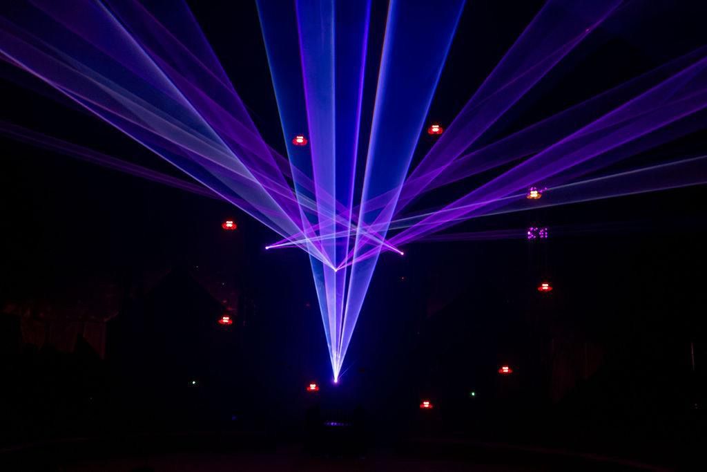 Drone light beams