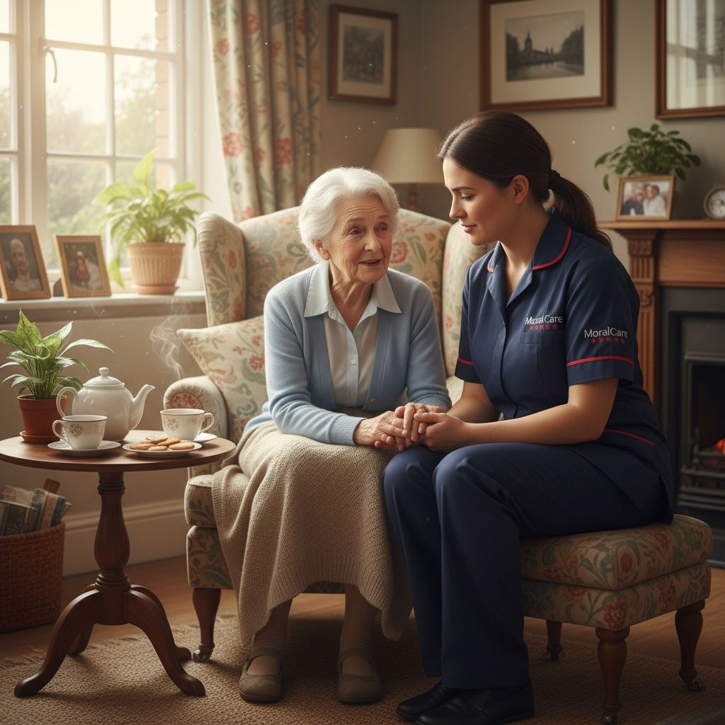 MoralCare carer providing compassionate support