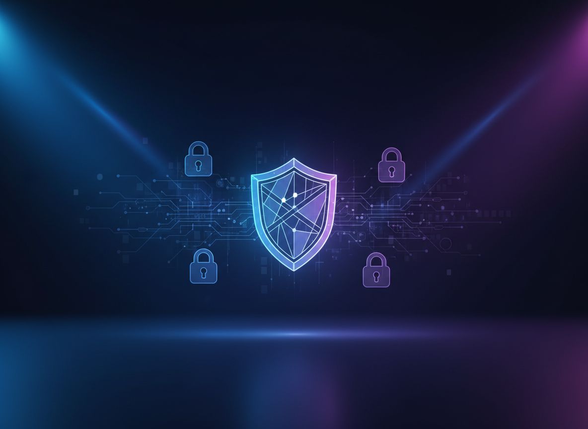 CounselPad security padlocks and encryption visualization