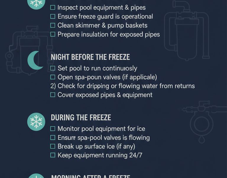 North Texas Cold-Weather Pool Checklist