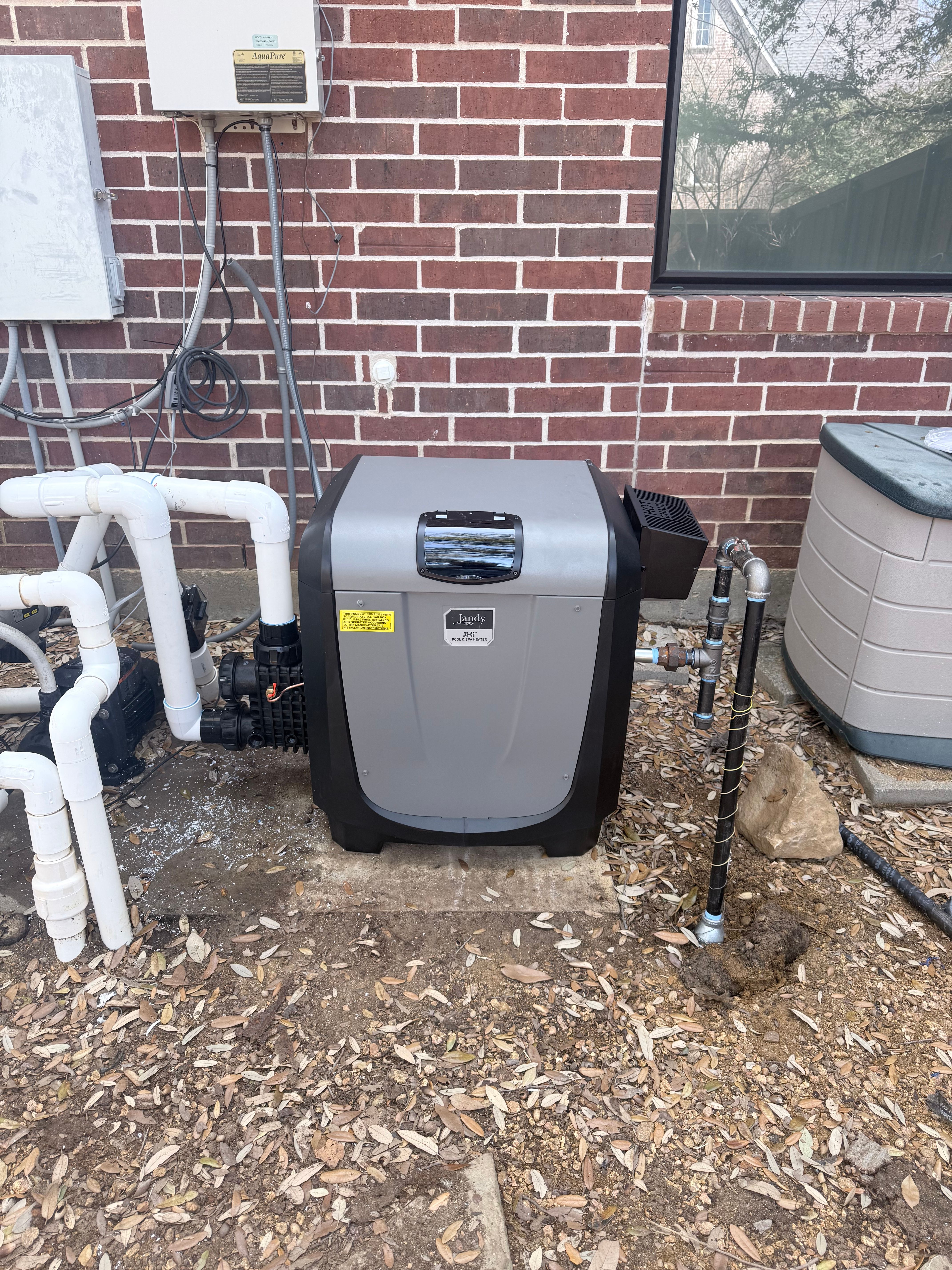 New pool equipment installation by Kleen Water Pool Service