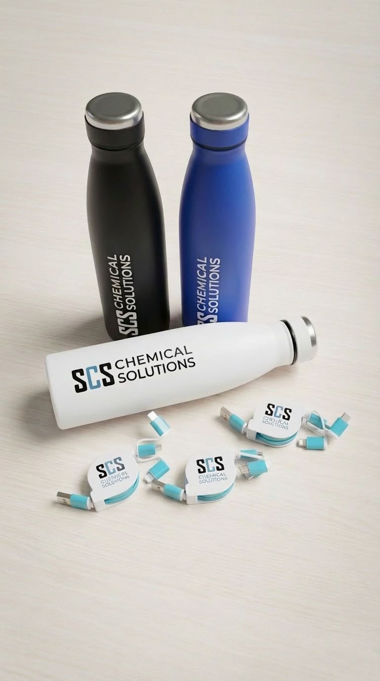 Borracce e cavi USB personalizzati — SCS Chemical Solutions