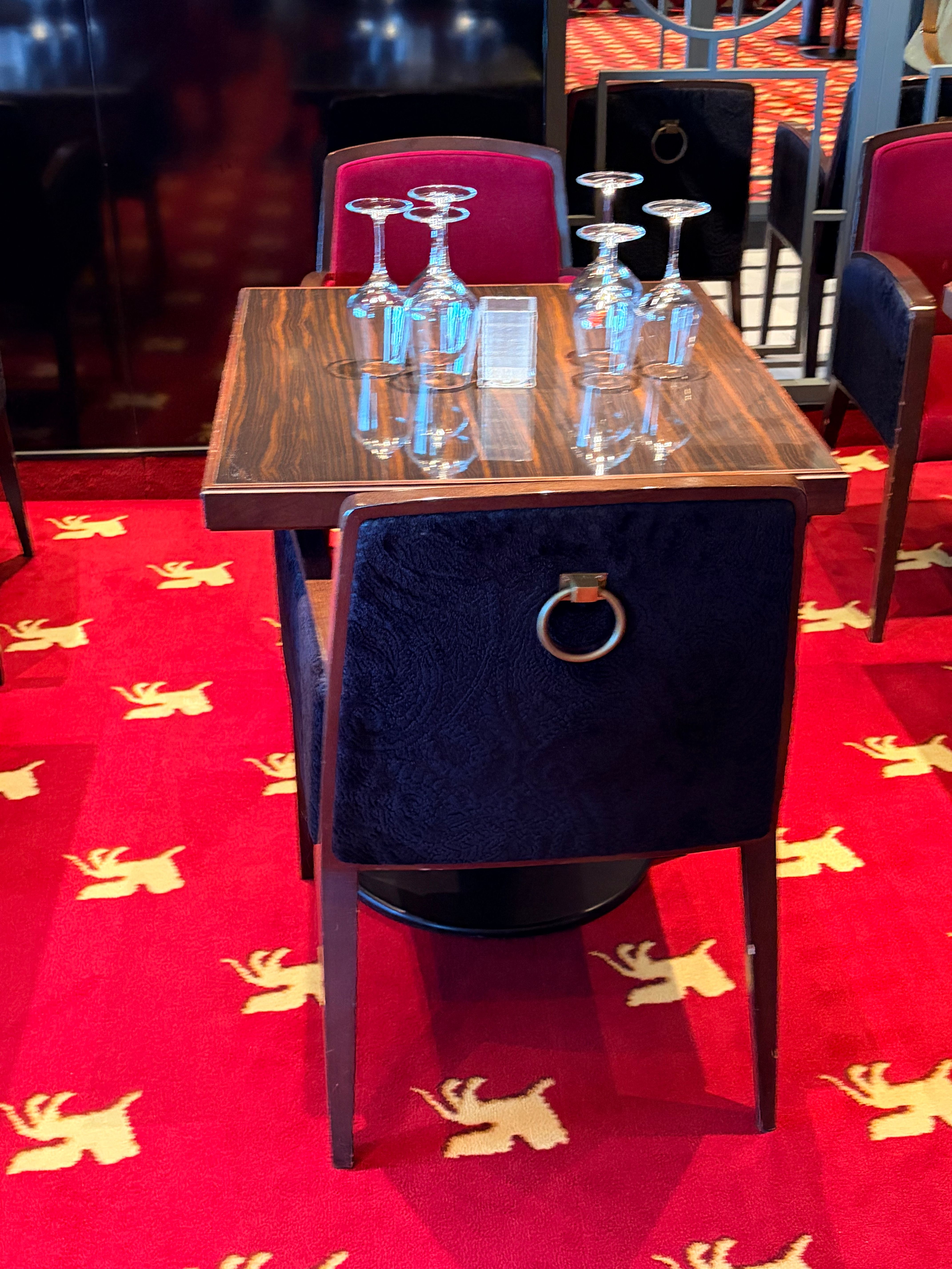 Dining chairs with functional handles for accessibility