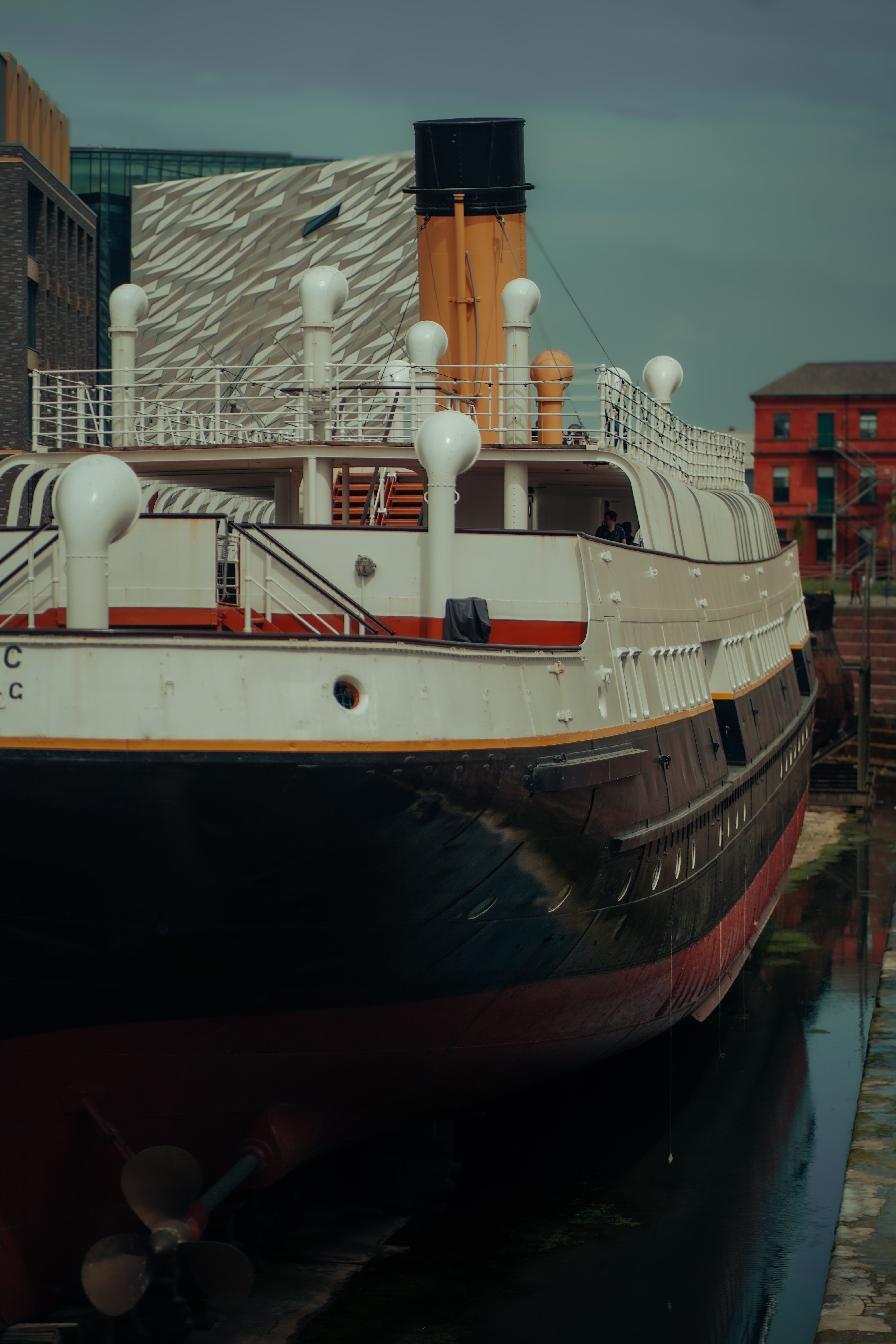 Historic ship docked in Belfast harbour