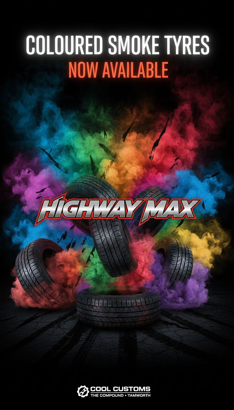 Highway Max Coloured Smoke Tyre (Blue)