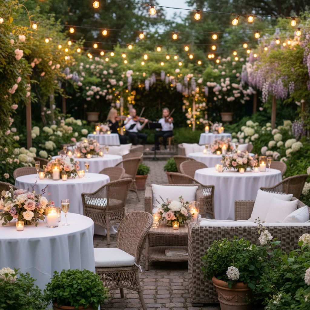 Intimate garden party