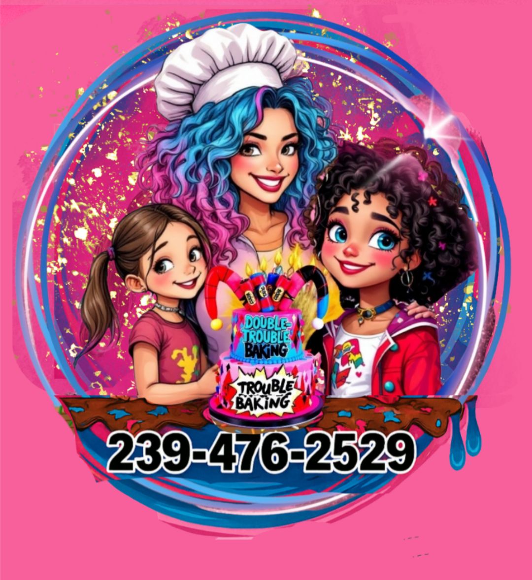 Double Trouble Baking Logo