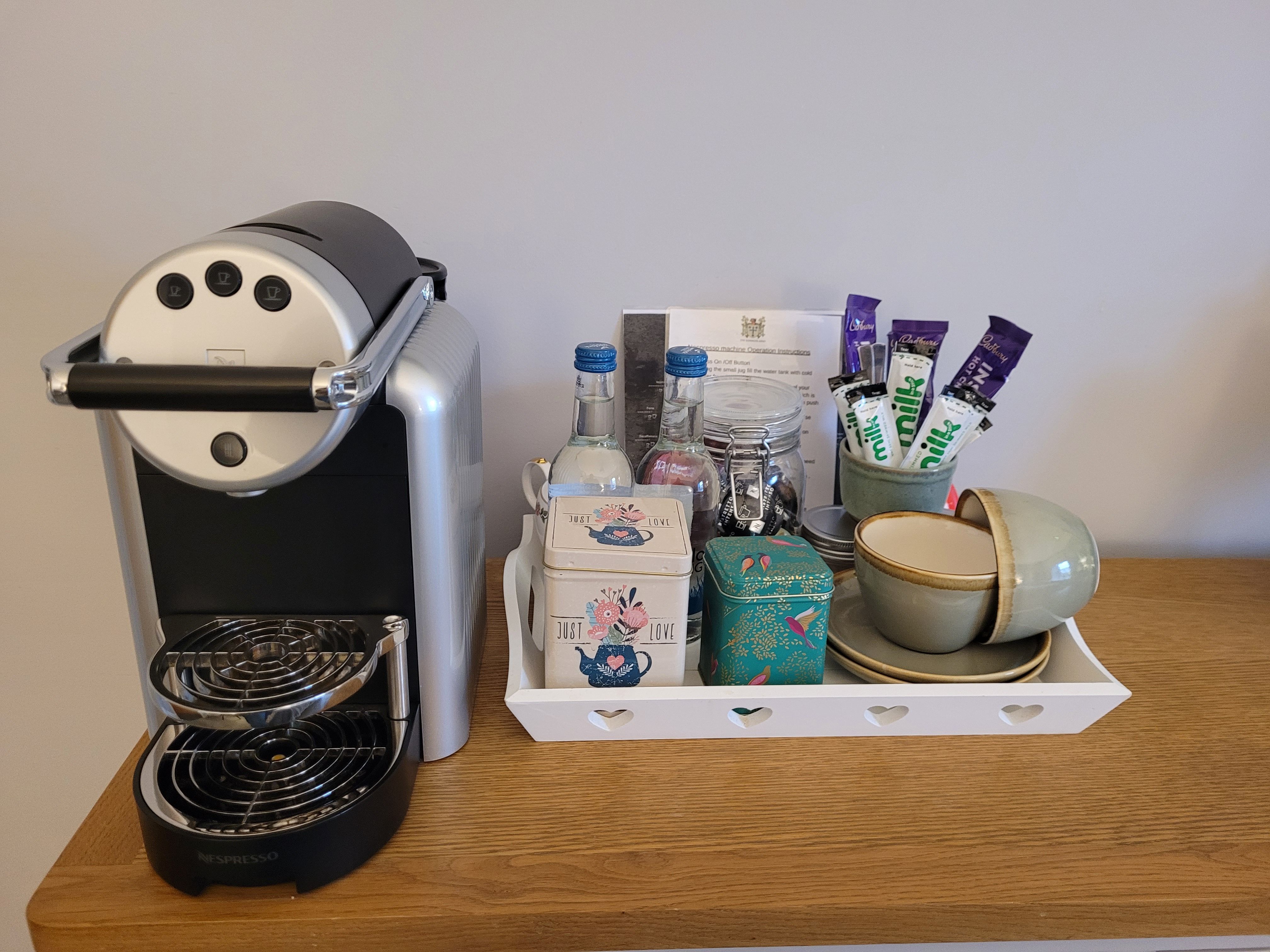 In-room coffee and tea amenities