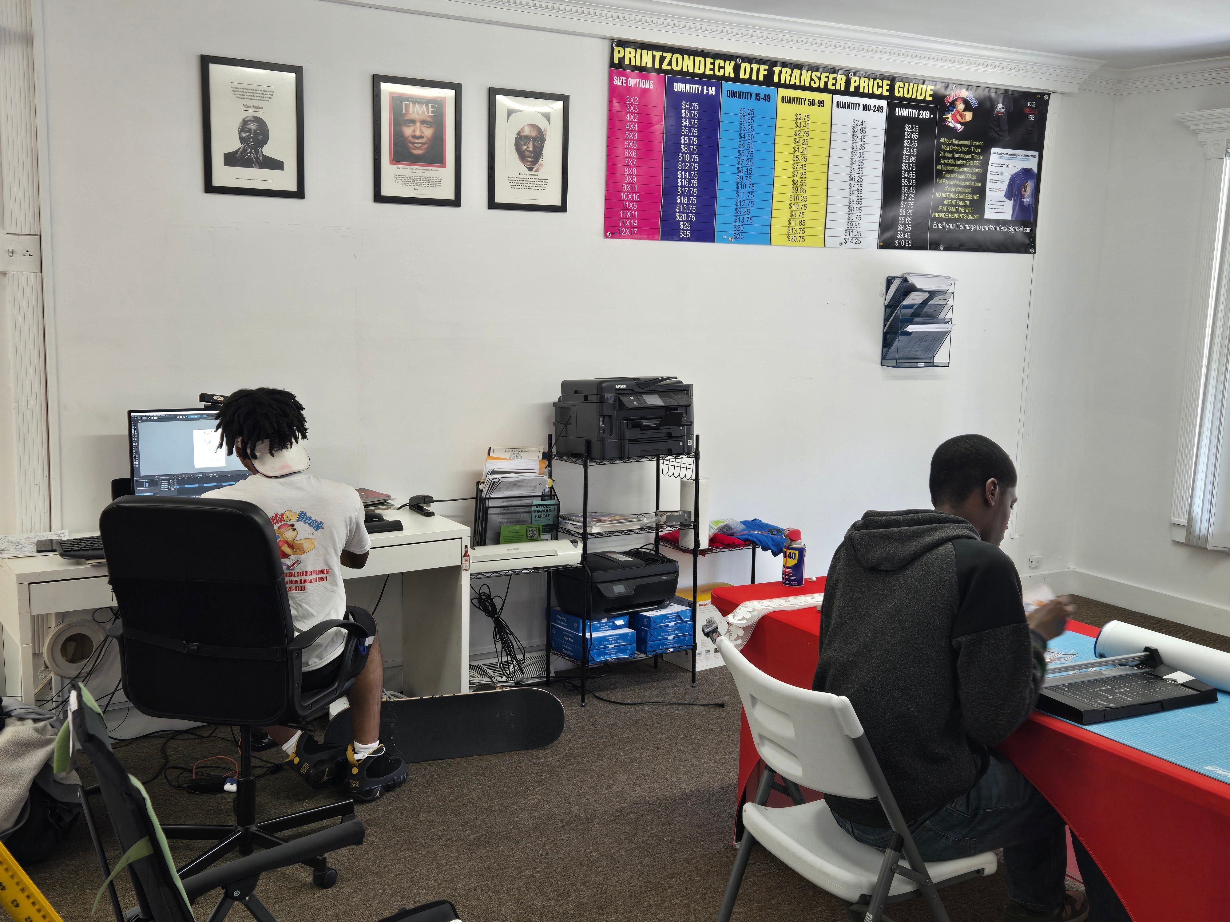 Print Shop School workspace