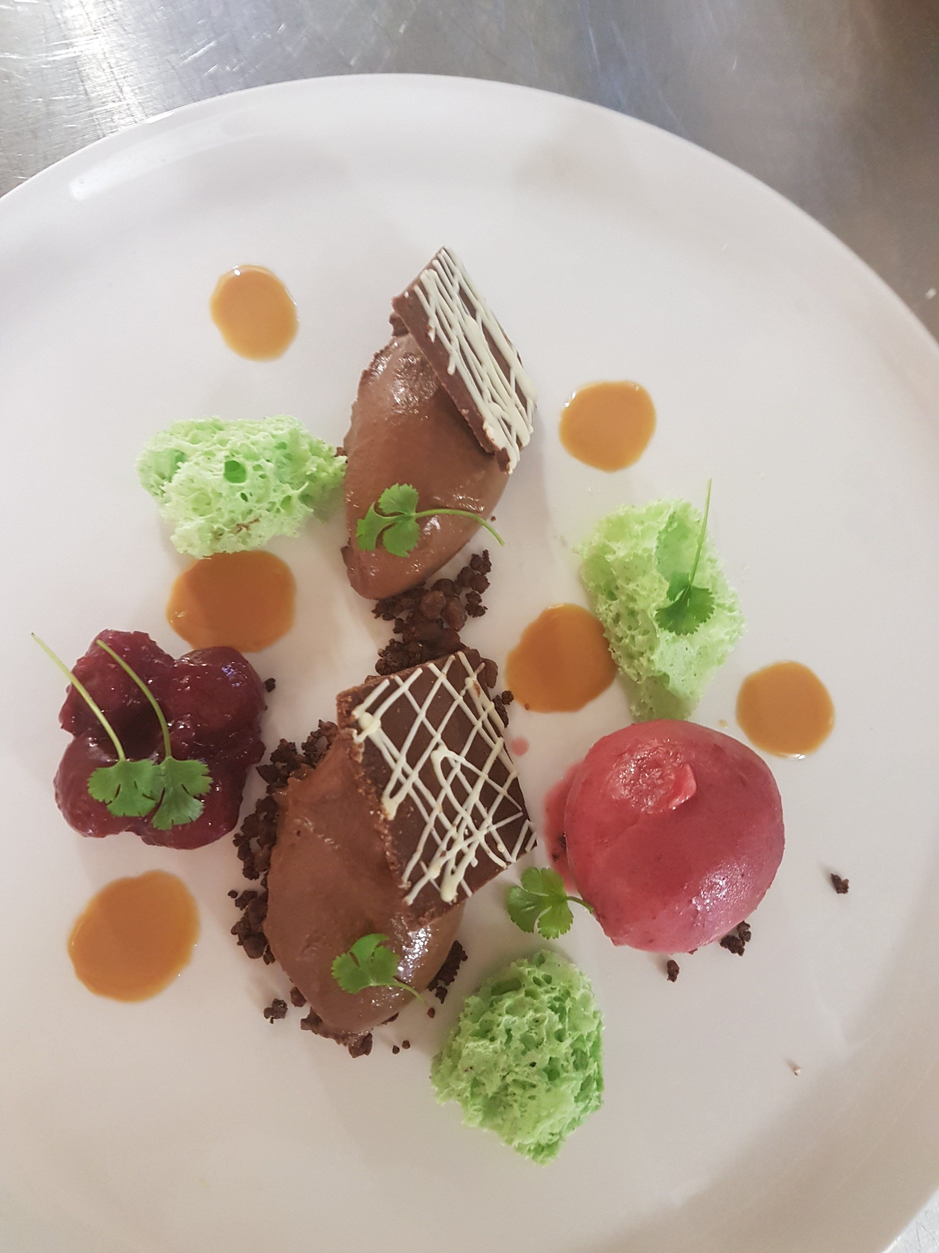 Plated dessert