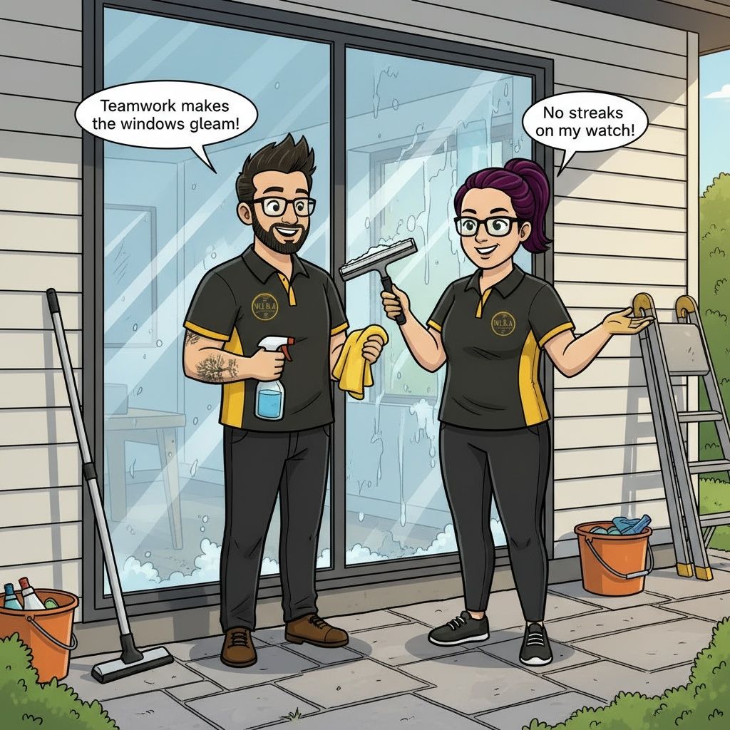 Builders cleaning - windows and detail work