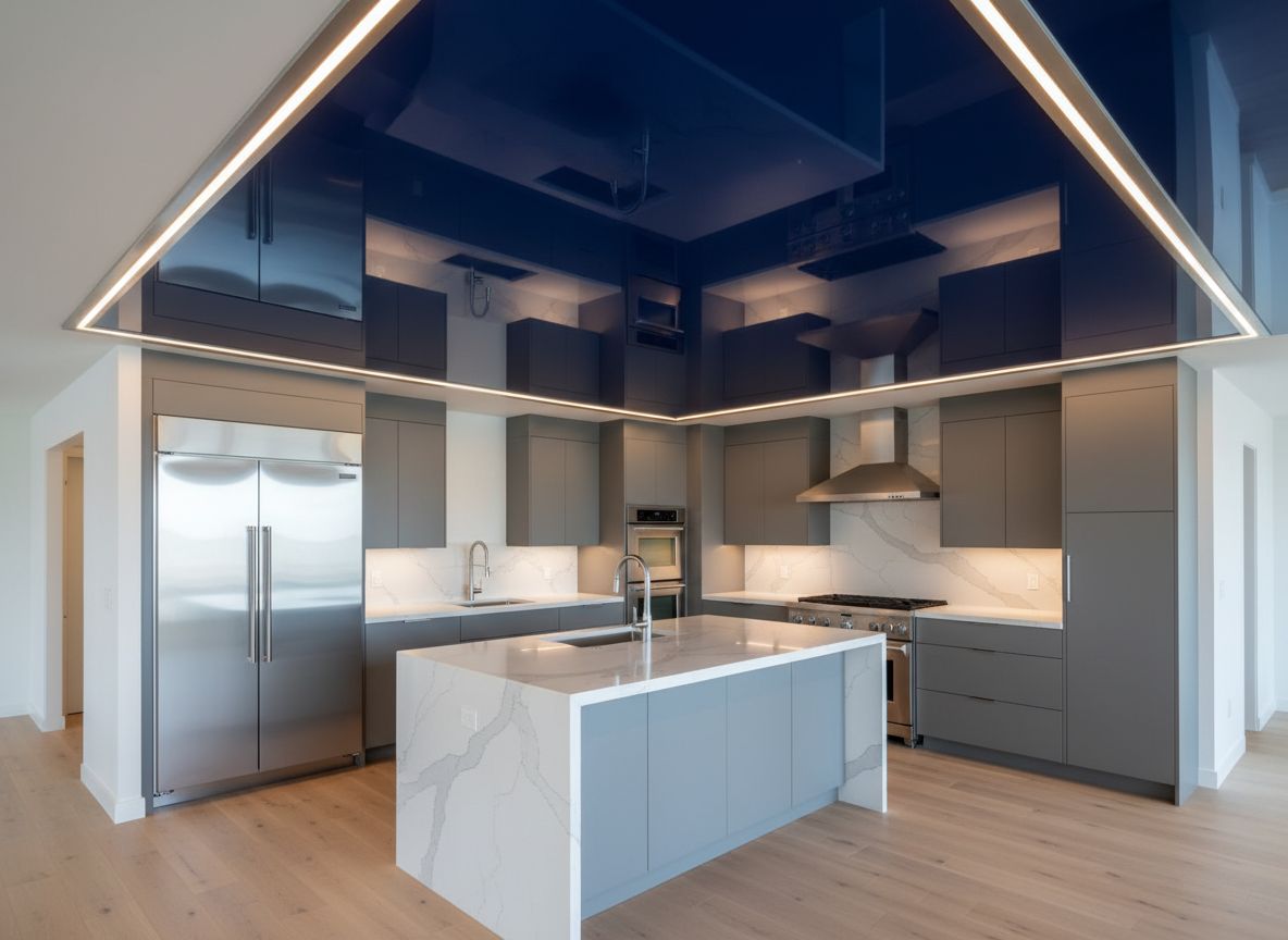 Glossy Kitchen Ceiling