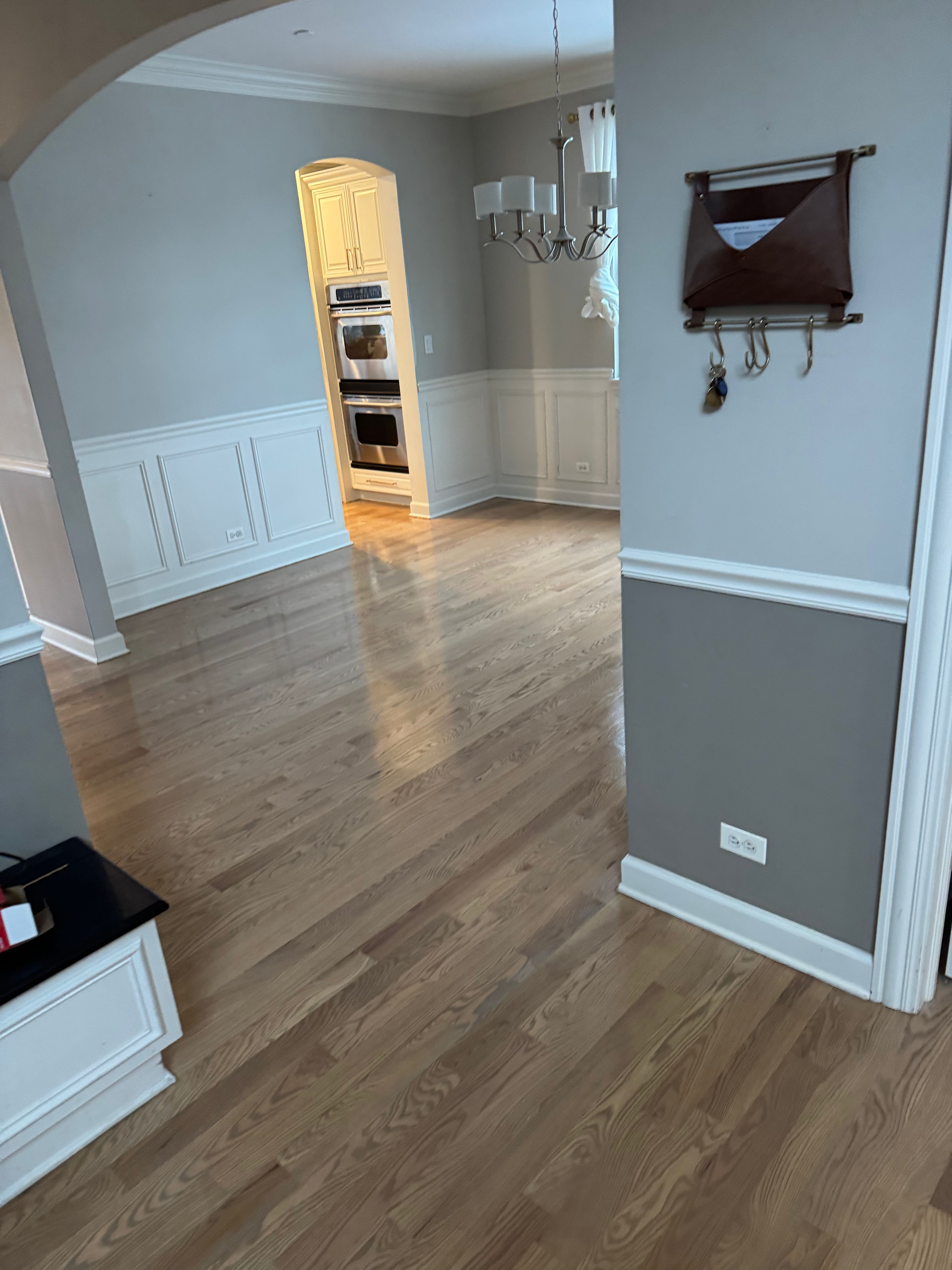 Vinyl plank flooring installation in a Rockford IL kitchen by Ramos Wood Floors